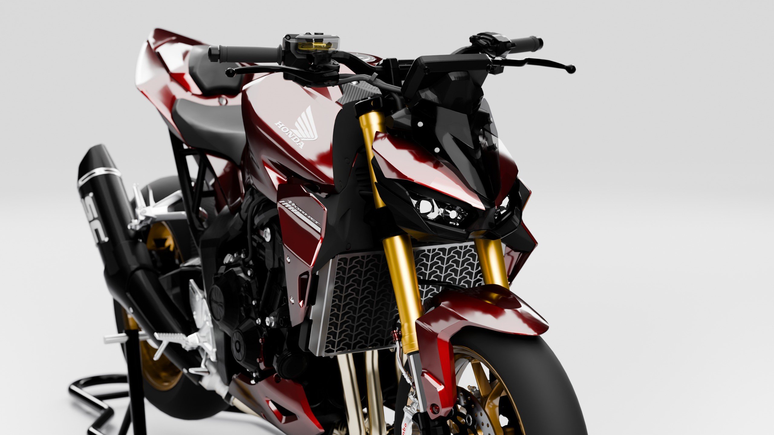 Honda CB1000 Hornet stock, without front wing