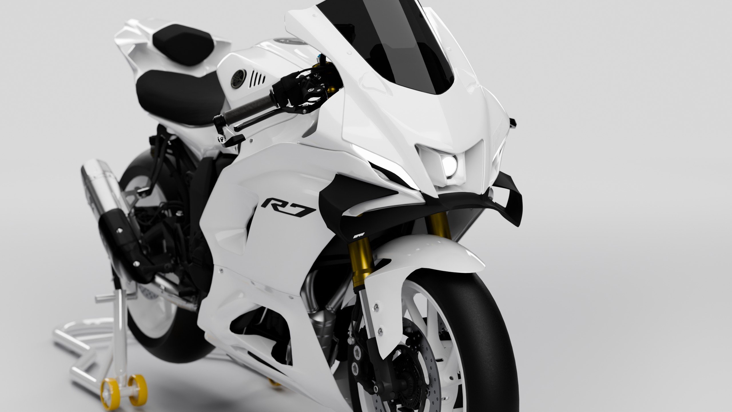 Yamaha R7 with the El Punto Works front wing